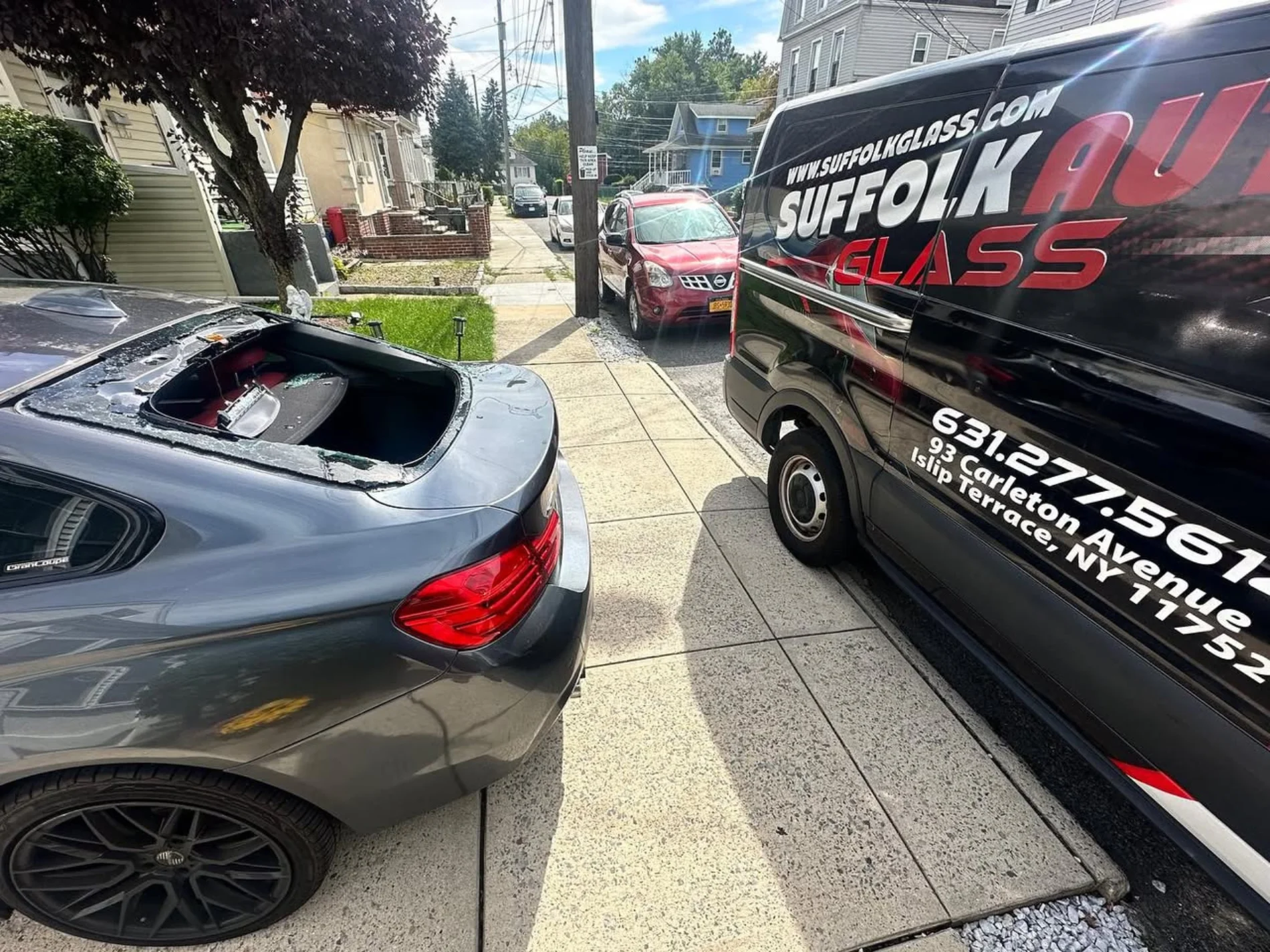 BMW Rear Glass After Replacement Clear View